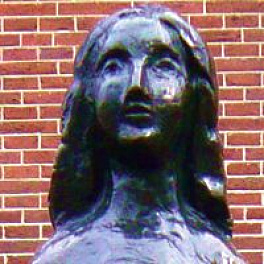 Statue of Anne Frank, by Mari Andriessen