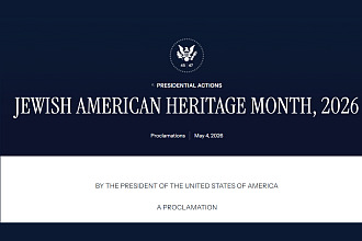 Presidential Proclamation: Jewish American Heritage Month