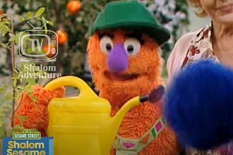 Grover Plants a Tree for Tu B'Shevat